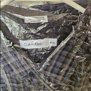 Calvin Klein Purple Dress Shirt Sophisticated Style